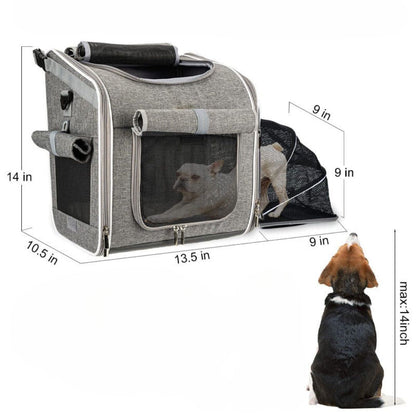 3in1 Dog Transport Bag For Bicycles