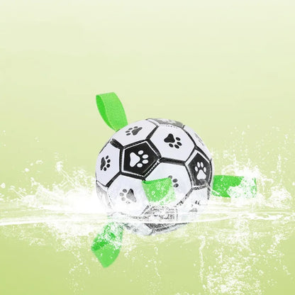 Robust Dog Toy Ball with Pull Handles