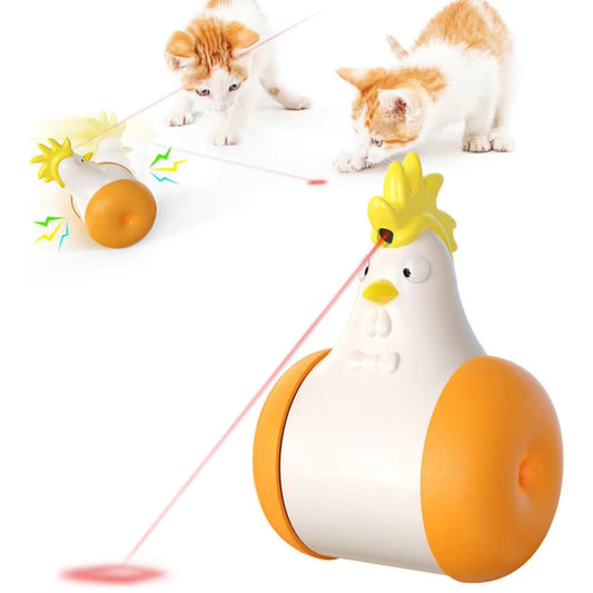 Set With Moving Cat Toys And Laser Pointer