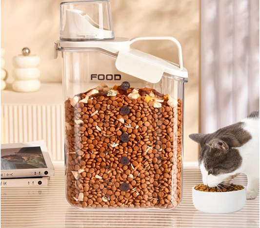 Humidity - Protected Pet Food Container With Dosing Cup