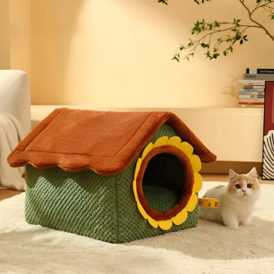 Cosy Cat Plush Tent Bed