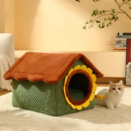 Cosy Cat Plush Tent Bed
