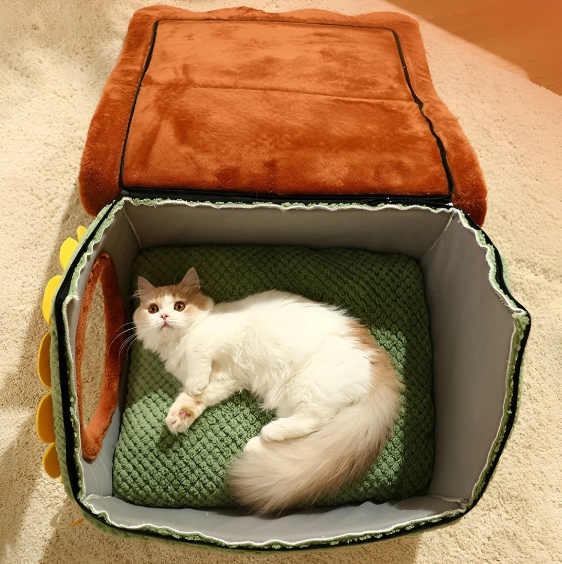 Cosy Cat Plush Tent Bed