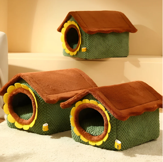 Cosy Cat Plush Tent Bed