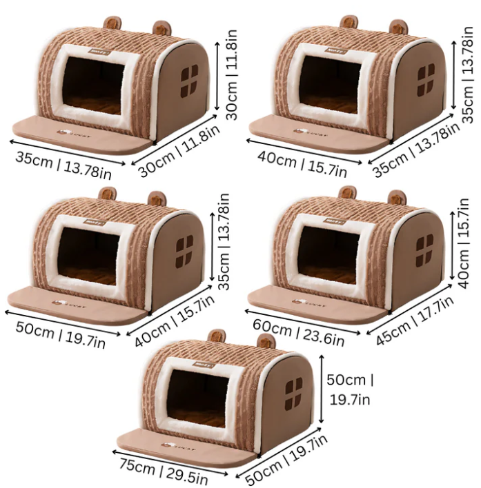 Cosy Pet House With Removable Mat
