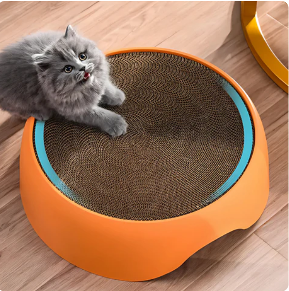 Multifunctional Cat Bed With Scratching Surface And Lying Cushion