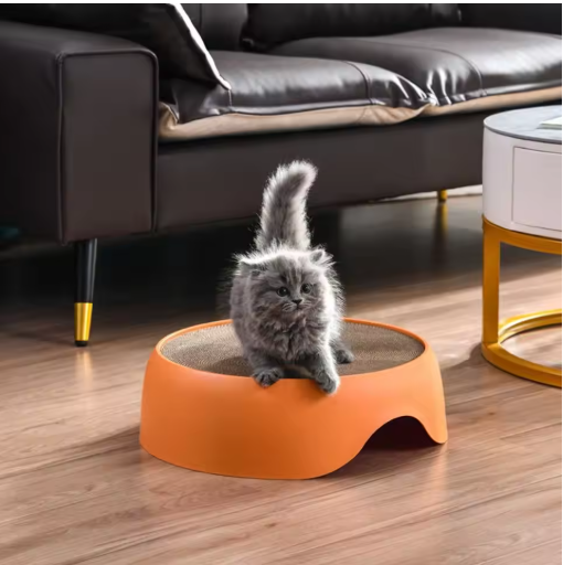 Multifunctional Cat Bed With Scratching Surface And Lying Cushion