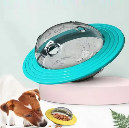 Dog Toy With Treat Dispenser And Interactivity