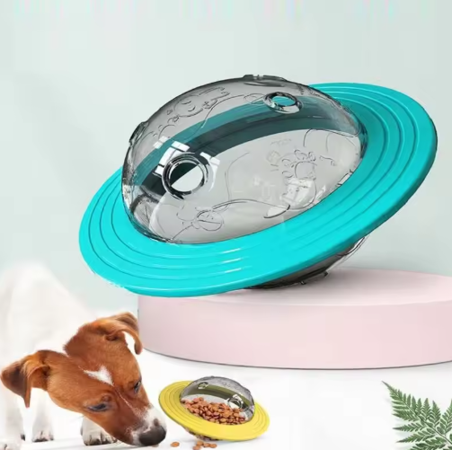 Dog Toy With Treat Dispenser And Interactivity