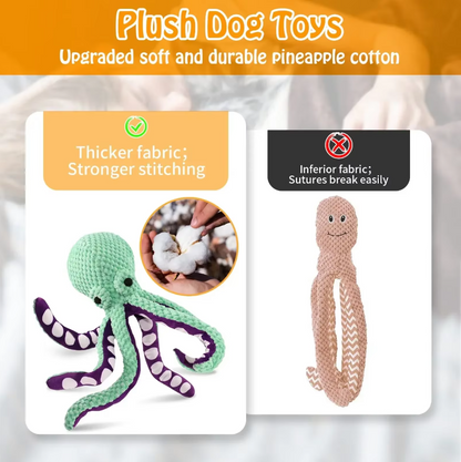 Squeaker Octopus - Robust Chew Toy For Dogs