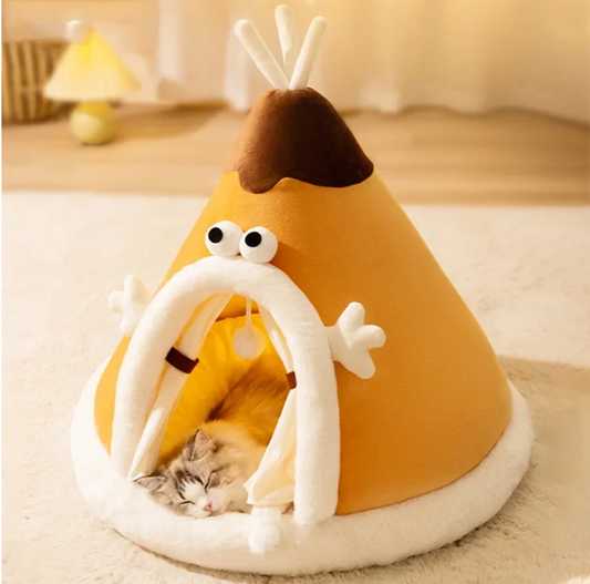 Cosy Plush Cat Tent