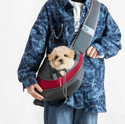 Dog Carrier Bag Shoulder Bag - Comfortable Breathable Pet Carrier Bag For On The Go
