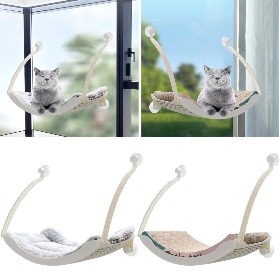 Cat Window Hammock - Stable And Comfortable Resting Place With Suction Cups