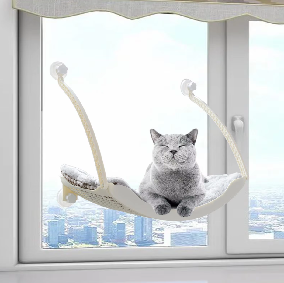 Cat Window Hammock - Stable And Comfortable Resting Place With Suction Cups