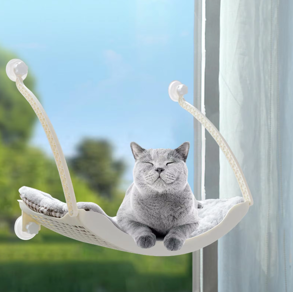 Cat Window Hammock - Stable And Comfortable Resting Place With Suction Cups
