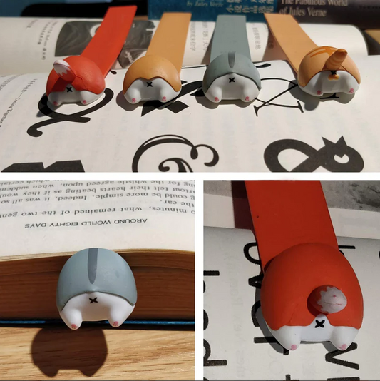 Cute Animal Bum Bookmark
