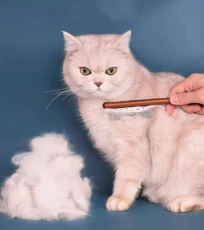High Quality Wooden Flea Comb - Gentle Coat Care For Cats Dogs