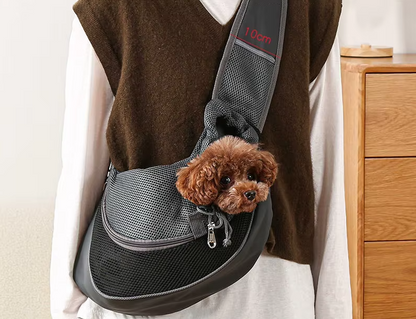 Dog Carrier Bag Shoulder Bag - Comfortable Breathable Pet Carrier Bag For On The Go