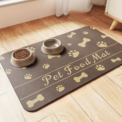 Waterproof Pet Food Mat - Non - Slip, Easy To Clean Food Mat For Dogs & Cats
