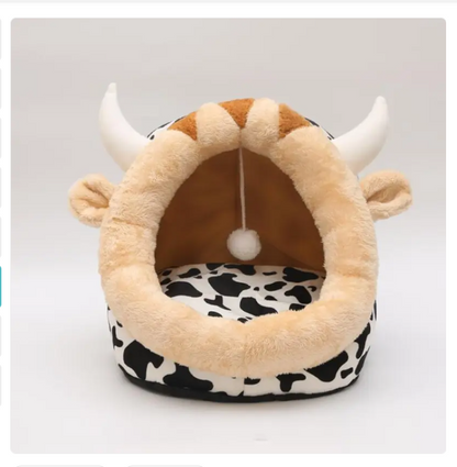 Cat Cave In Kitten Design - Soft And Cosy Sleeping Cave For Cats