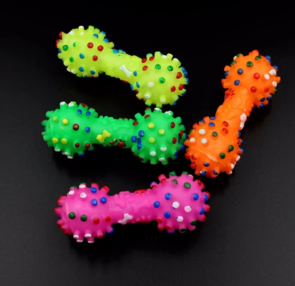 Dog Toys For Chewing – Colorful Chew Toys In The Shape Of Dumbbells