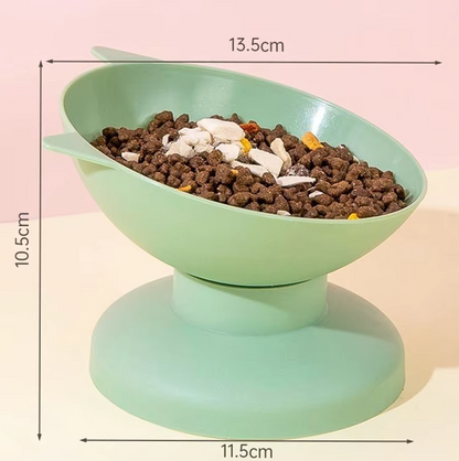 Cat Bowl With 15 - Degree Inclination To Protect The Cervical Spine