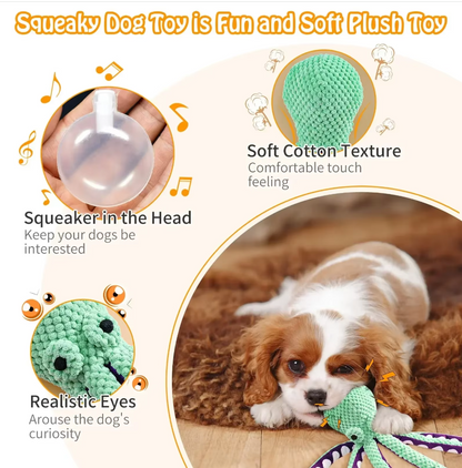 Squeaker Octopus - Robust Chew Toy For Dogs