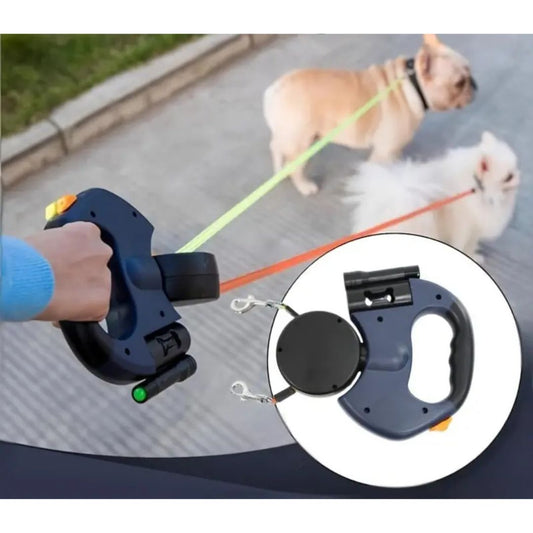 Practical Anti - Wrap Double Dog Lead