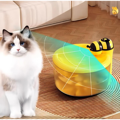 Automatic Water Fountain For Pets In A Bee Design
