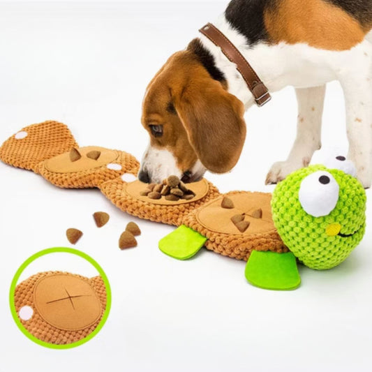 Plush Turtle Snack And Toy For Dogs