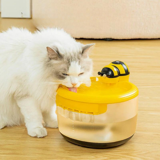 Automatic Water Fountain For Pets In A Bee Design