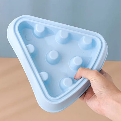 Interactive Food Dispenser For Dogs In Triangular Shape