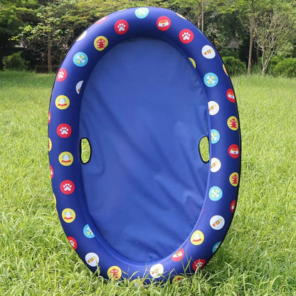 Dog Bathtub - Inflatable Dog Bathtub For Pets With Flower Pattern For Indoors And Outdoors