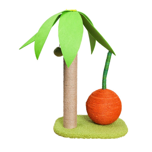 Cat Palm Sisal Scratching Post With Orange