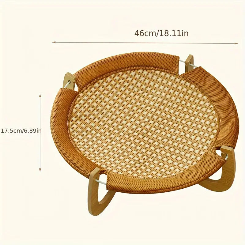 Cooling Cat Hanging Mat Made From Rattan