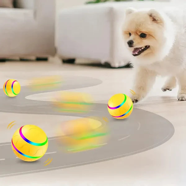 Durable and Long-Lasting Self-Rolling Dog Ball
