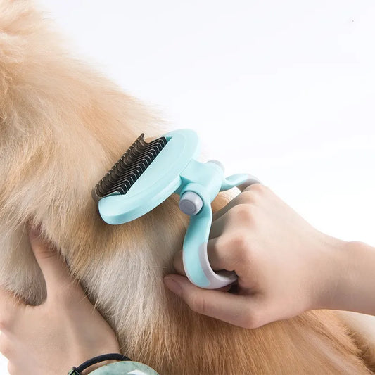 Ergonomic Pet De - Matting Brush With 360 ° Rotating Head For Gentle Coat Care