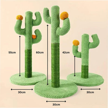 Cat Cactus Scratching Post Made From Sisal