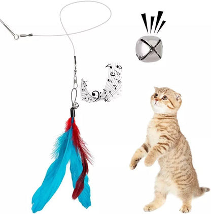 Cat Fishing Set - Interactive Toy With Feathers & Pendants