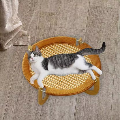 Cooling Cat Hanging Mat Made From Rattan