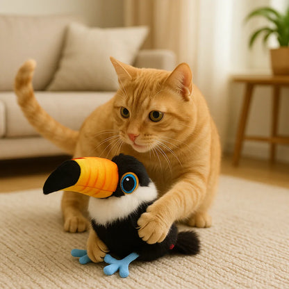 Fluttering and Chirping Bird Cat Toy