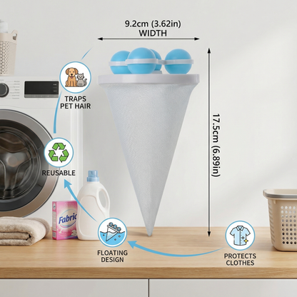 Pet Hair Laundry Filter for Washing Machines – Reusable Hair Catcher Bag