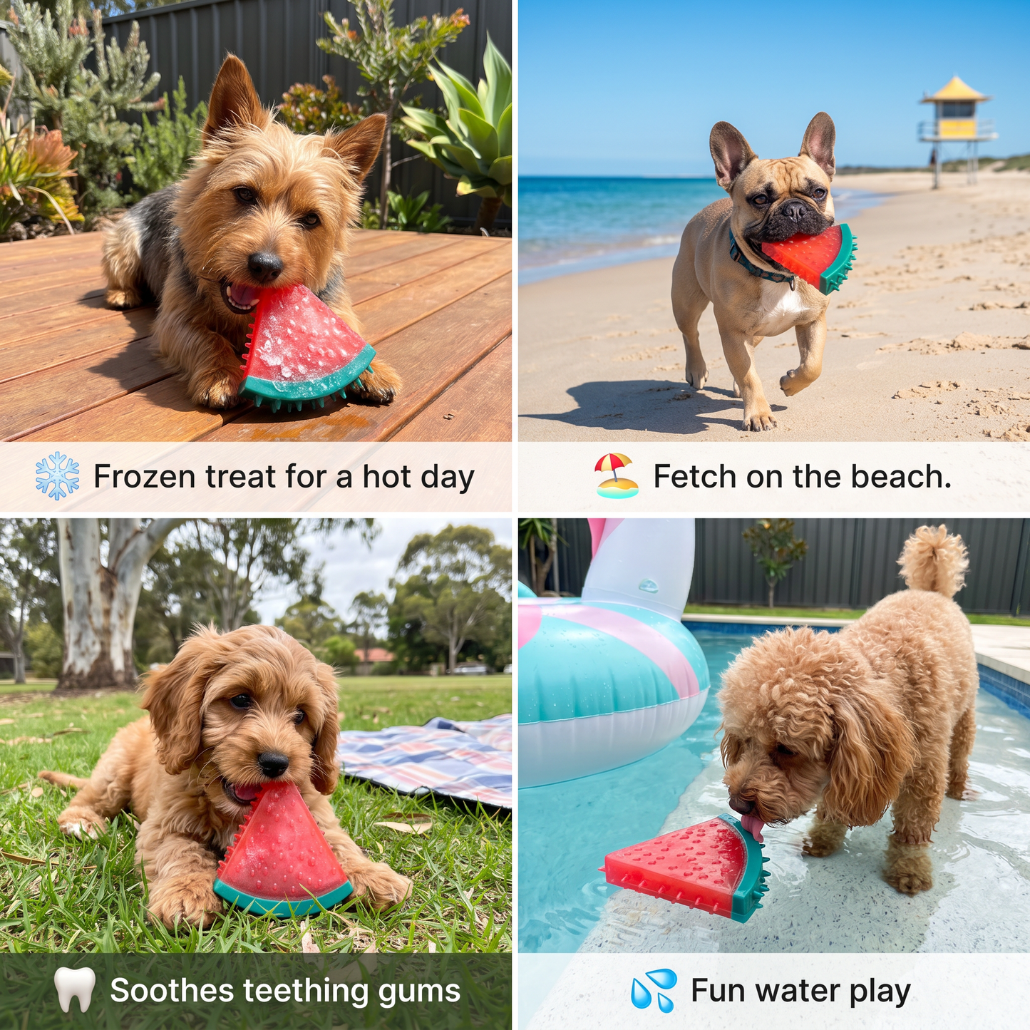 Cooling Fruit Dog Chew Toy